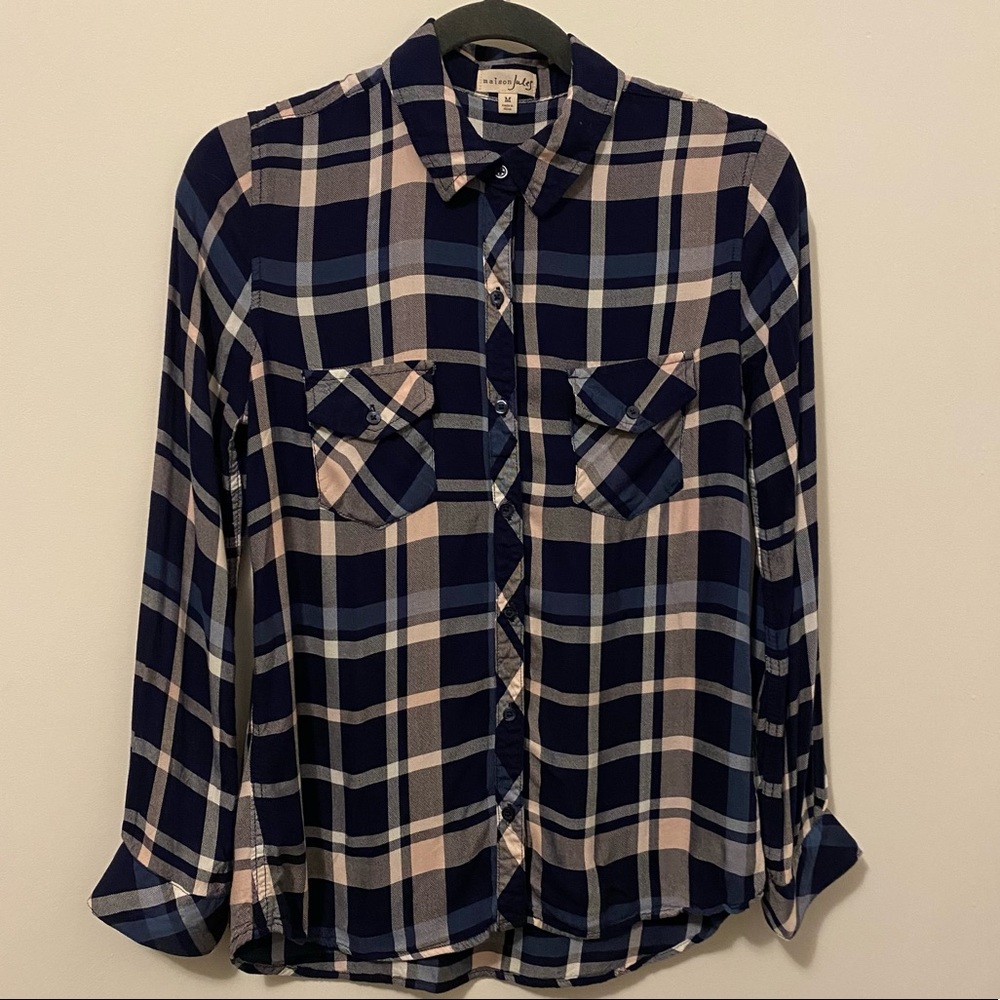 Madison Jules Lightweight Plaid Flannel